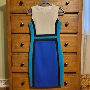 Calvin Klein colorblock dress size 6
